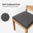 Farmhouse Cane Back Wood Dining Chair with Upholstered Seat-1337775260