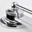 Luminaire de meuble-lavabo en chrome poli à trois lumières à intensité variable Wiens