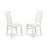 9 Piece Kitchen Table Set Includes an Oval Dining Table with Butterfly Leaf and 8 Dining Room Chairs, Linen White