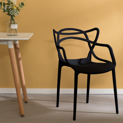 Chaise avec accoudoirs empilable Davida