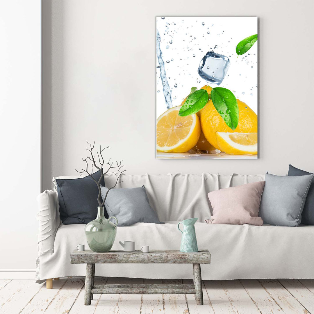 Lemon And Ice - Leinwanddrucke auf Leinwand