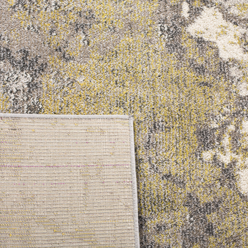 Tapis ivoire / gris Majors, Carré 6 pi 7 po