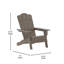 Chaise Adirondack en plastique Collis-88681416