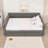 Queen Size Upholstered Daybed with Built-In USB Ports and Dual Storage Drawers-1843001138