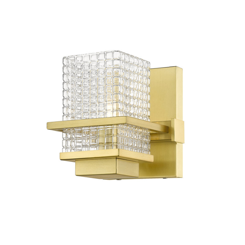 Dimmable Bath Sconce, Satin Gold