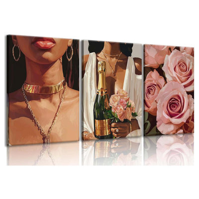 3 Piece Wrapped Canvas Wall Art