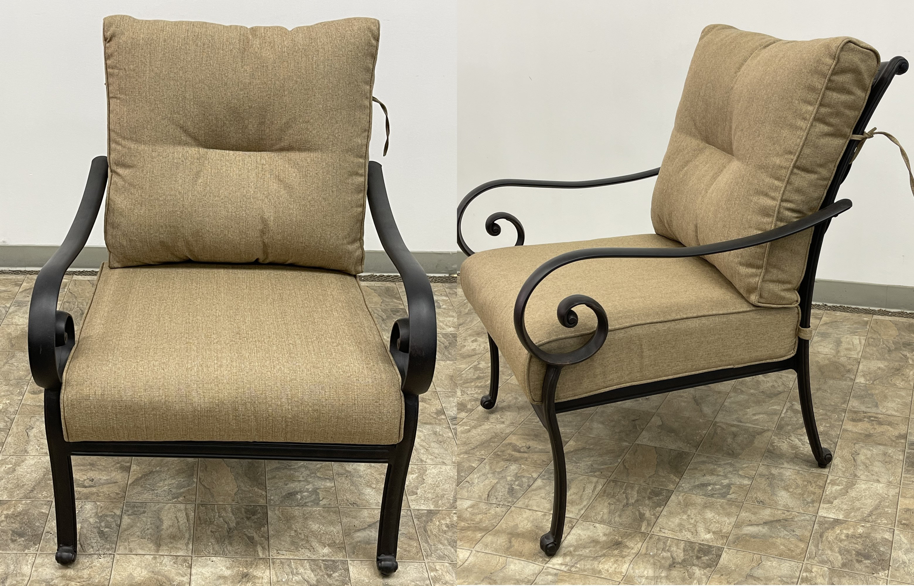 Two club chairs hot sale