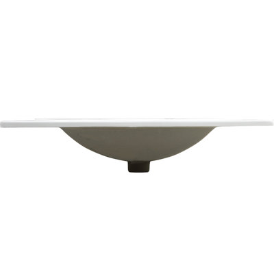 30" Ceramic Sink For Bathroom - 18.67" X 6.79" 29.14", 29.38 Lb, White, Quick Installation Procedure, Fine Workmanship W H 29.14" D, Simple Up Exquisite