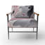 Fauteuil d'appoint rembourré abstrait-1634518408