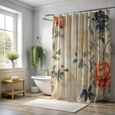 Rideau de douche Vintage Blossoms - Premium