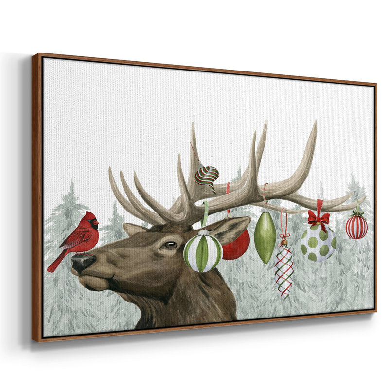 " Festive Forest Collection A ", 25" H x 37" W x 2" D, Walnut