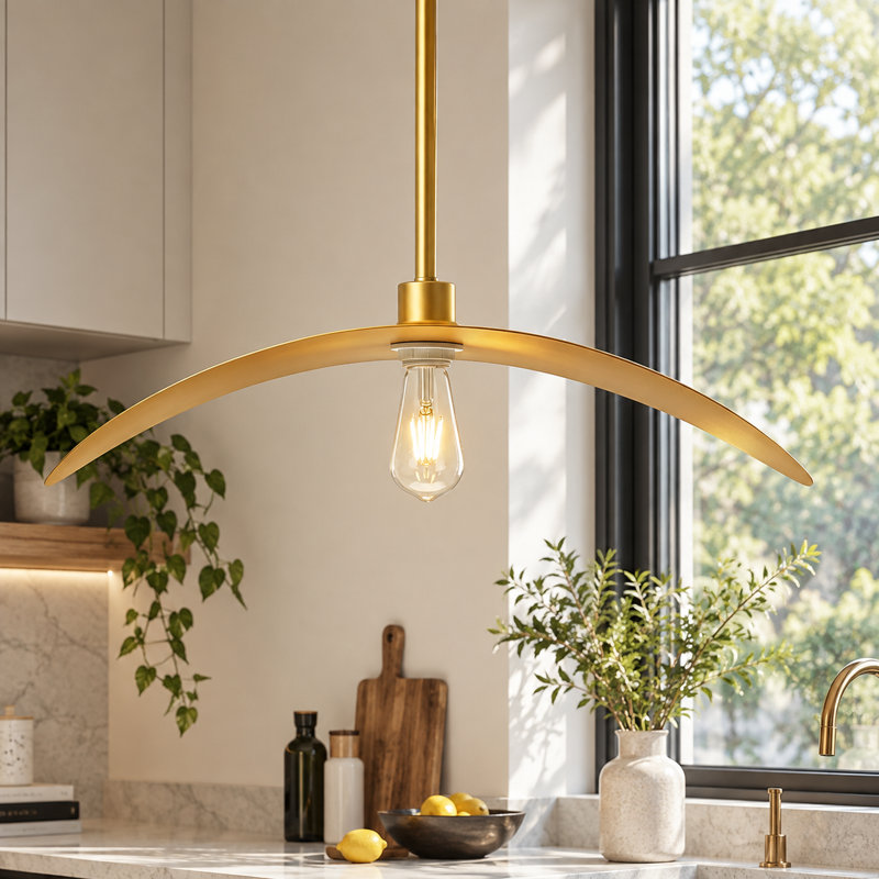 Luminaire suspendu moderne en or 23,62 po avec abat-jours doubles interchangeables, lumière suspendue réglable pour îlot de cuisine, salle à manger et chambre à coucher