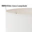 Lampes de table de chevet 26,5 po en métal blanc doré moderne à intensité variable pour chambre / salon avec abat-jour tambour en lin blanc et port USB