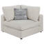 Canapé modulaire rembourré 4 pièces avec coussins réversibles Rhette Beige-918201932-918201931