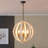6 - Light Wood Chandelier