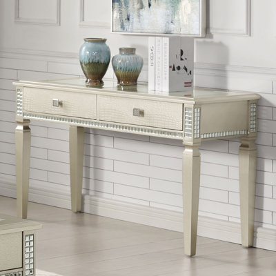Frumie 48'' Glass Top Console Table
