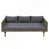 Coussin gris / cadre gris