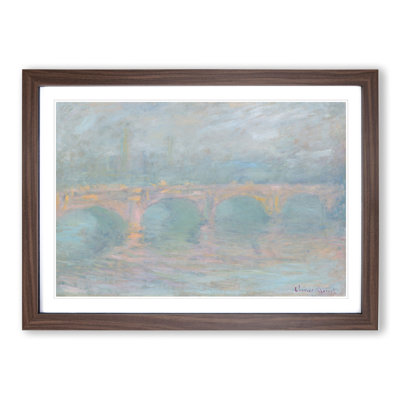 Waterloo Bridge in London Vol.2 by Claude Monet - Picture Frame Painting