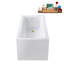 Baignoire autoportante 59 po avec plateau interne 59 po Streamline-101413262