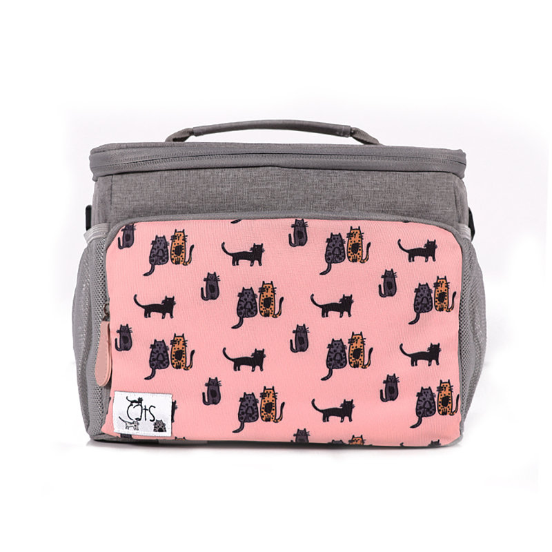  Cats Insulated Bag Pink