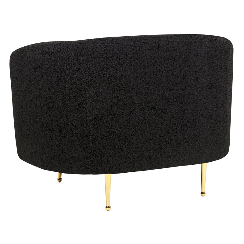 Jenkin 2 - Piece Living Room Set, Black, Gold