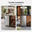 Simzlife 15'' W 130 Cans 3.2 Cu Ft Beverage Refrigerator - Freestanding/Built-In/Under Counter Cooler with Commercial-Grade Stainless Steel Door, Stores Beer, Wine, Drinks