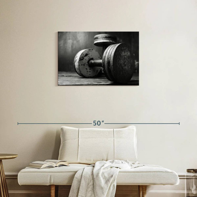 Sireci Old School Dumbbells, 20" H x 30" W