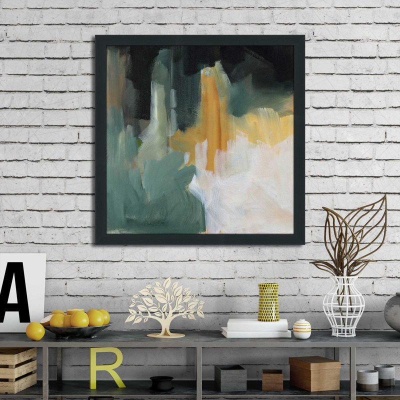 «Remembrance Square II» par Jane Slivka - impression, H 25,5 po x l 25,5 po x P 1 po, Cadre espresso