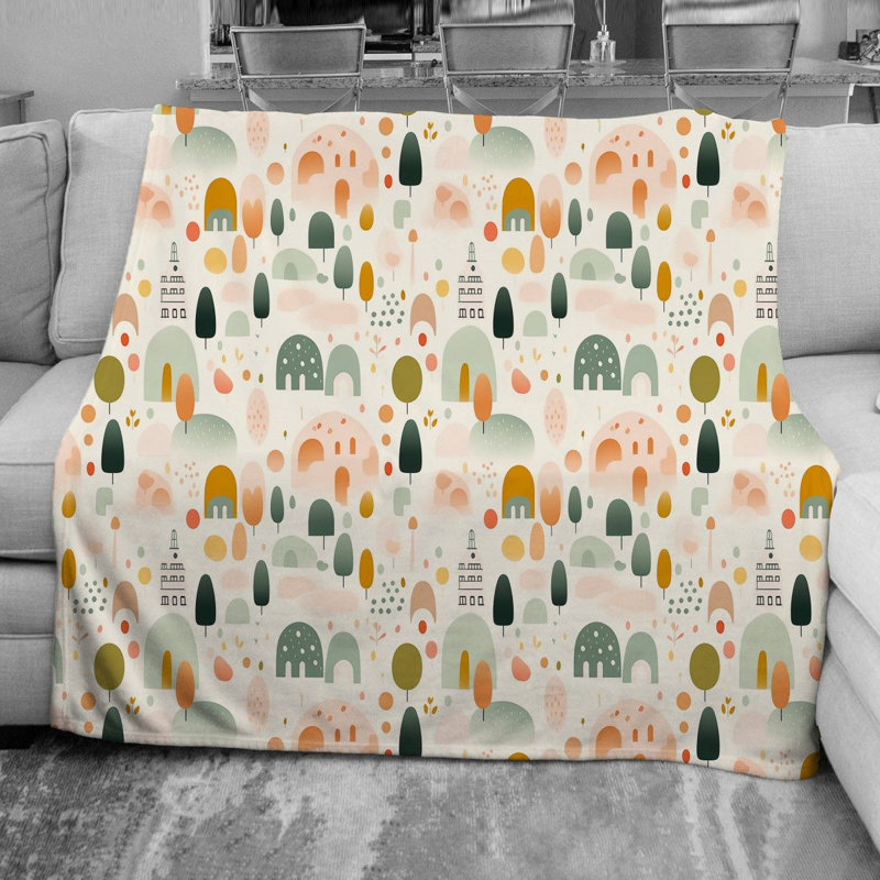 Cute Oasis Cute Fleece Blanket, 68" W x 80" L
