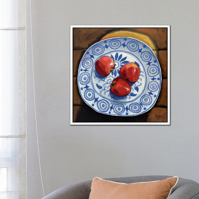 Apples In A Bowl 1 Piece Wall Art on Canvas