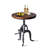 Cecy Pine Round Solid Wood Top Metal Base Dining Table-254129677