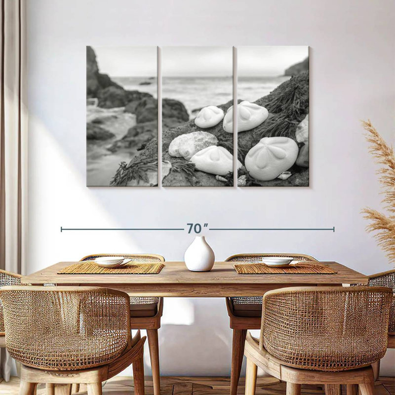 Brampt White Crescent Beach Shells IV, 36" H x 57" W