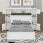 Grand lit en bois avec armoire tout-en-un, tablette et prises, lit gigogne simple TG-1243367205