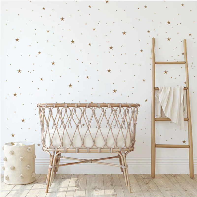Adhésif décoratif étoiles scintillantes, Argent
