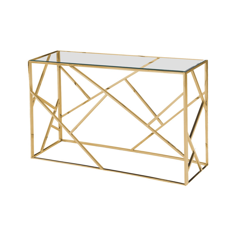 Console Welton, Clair, H 31 po x l 45 po x P 12 po, Chrome 1