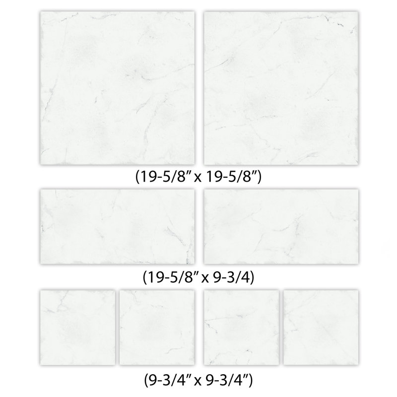 Carreau de mur et de plancher en porcelaine de style modulaire Timacatta 39 po x 39 po Timeless