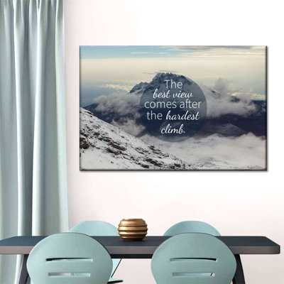 The Best View Quote Canvas Print