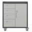 Armoire de rangement robuste en métal avec roulettes - Armoire de rangement pour outils-647765365
