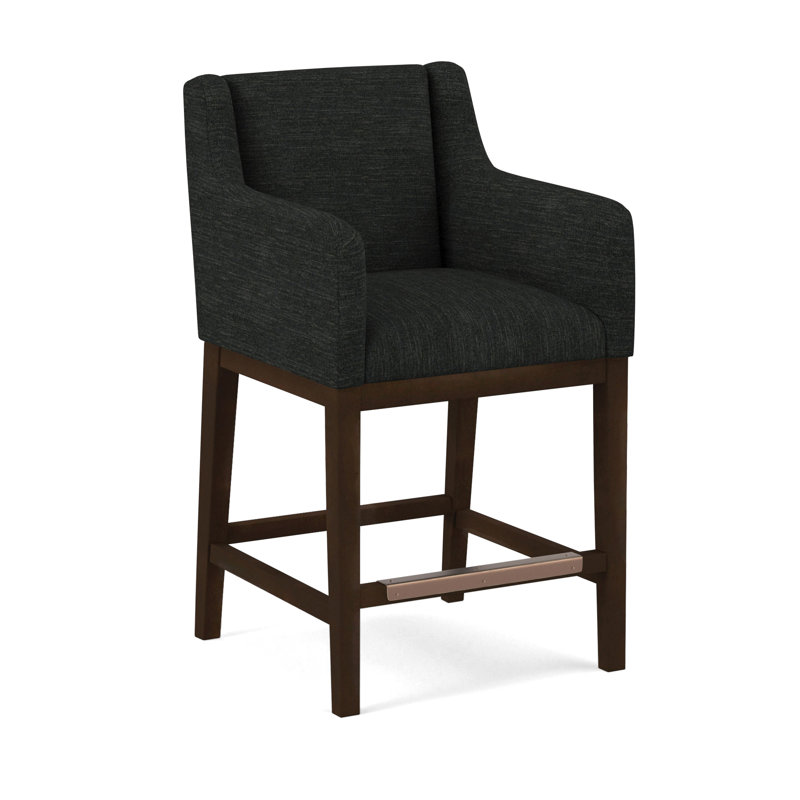Upholstered Stool, Applause Archway Grey, Nutmeg