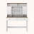 Farmhouse Dressing Table with Lighted Mirror and Storage
