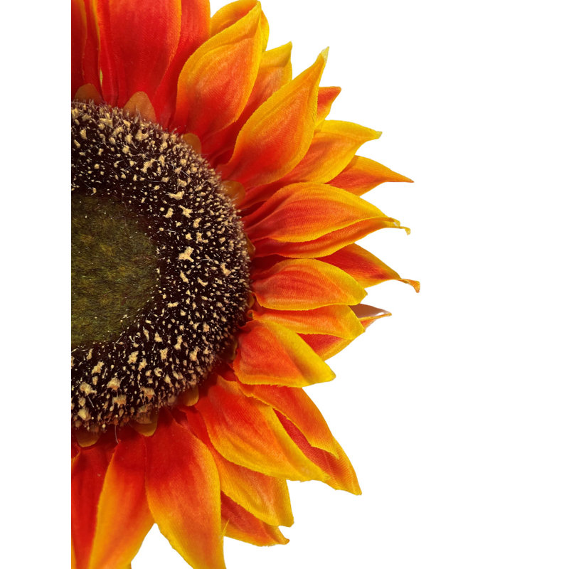 Tige de tournesol artificielle, Orange