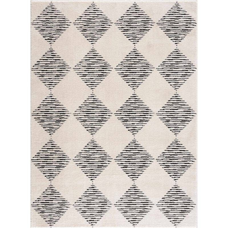 Kelleyann Oriental Indoor Rug, Rectangle 6'7" x 9'