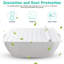 Couvercle de baignoire pliable et anti-poussière, couvercle isolant en PVC pour la plupart des baignoires 150 x 70 cm