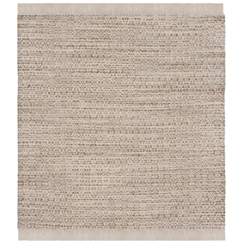 Tapis en coton tissé à plat Waimes, Carré 6 pi