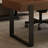 Nut-brown Rectangular Manufactured Wood desk-1235820012-1235820013