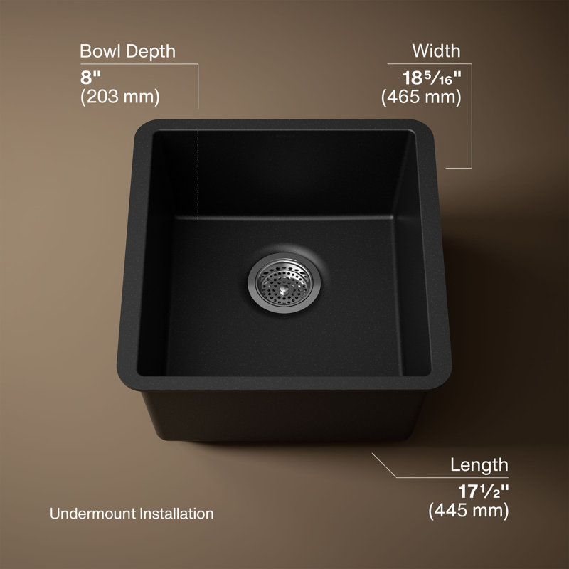 Billings 17-1/2" undermount bar sink