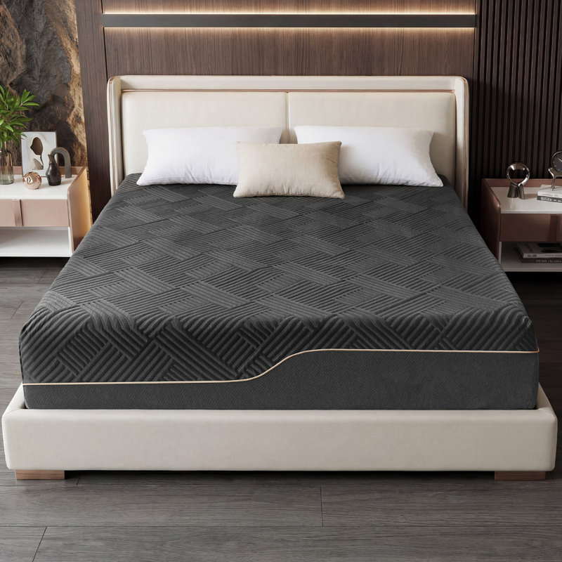 Firm Memory Foam Mattress With Cooling Cover, Bed In A Box, Certipur-Us Certified, Breathable And Supportive, Queen