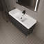 Meuble-lavabo autoportant avec lavabo, armoire de rangement avec portes à fermeture douce
