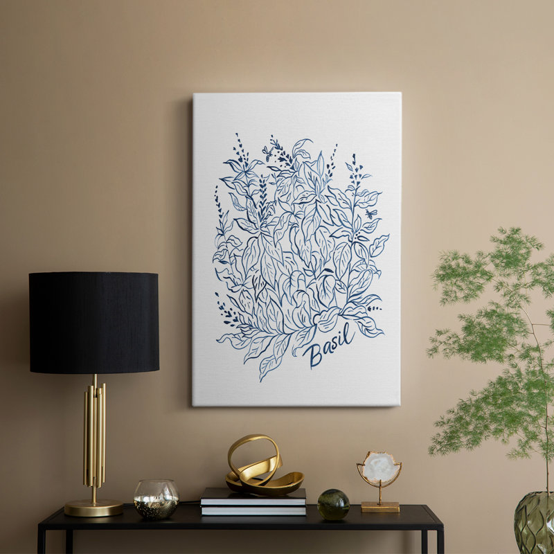 Summer Herb Garden Sketches I - Gallery sur mesure, H 60 po x l 40 po
