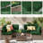 14-Piece Outdoor 4'' Cushion Cover Set, Only Covers-905076572